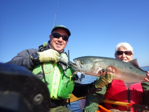 Eva loves the New Jersey Bluefish.