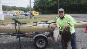 weigh in at West Creek Bait & Tackle with  owner Lenora.